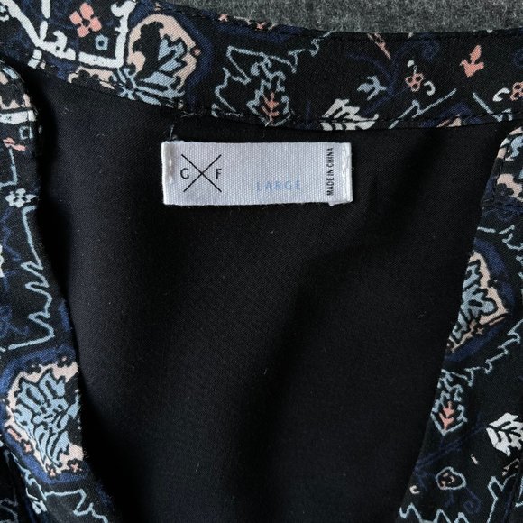 GF Parsley Rayon Navy Blue Tunic Dress/Shirt - Picture 5 of 12